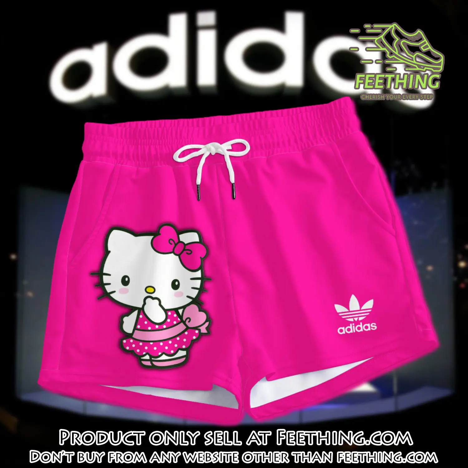 Premium hello kitty in adidas women shorts lady beach shorts wms1080 ft5933907